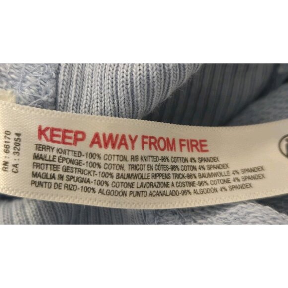 Daily Practice Horizon Wide Leg Jumpsuit M Blue Seamed Drawstrings Sleeveless - Picture 9 of 9